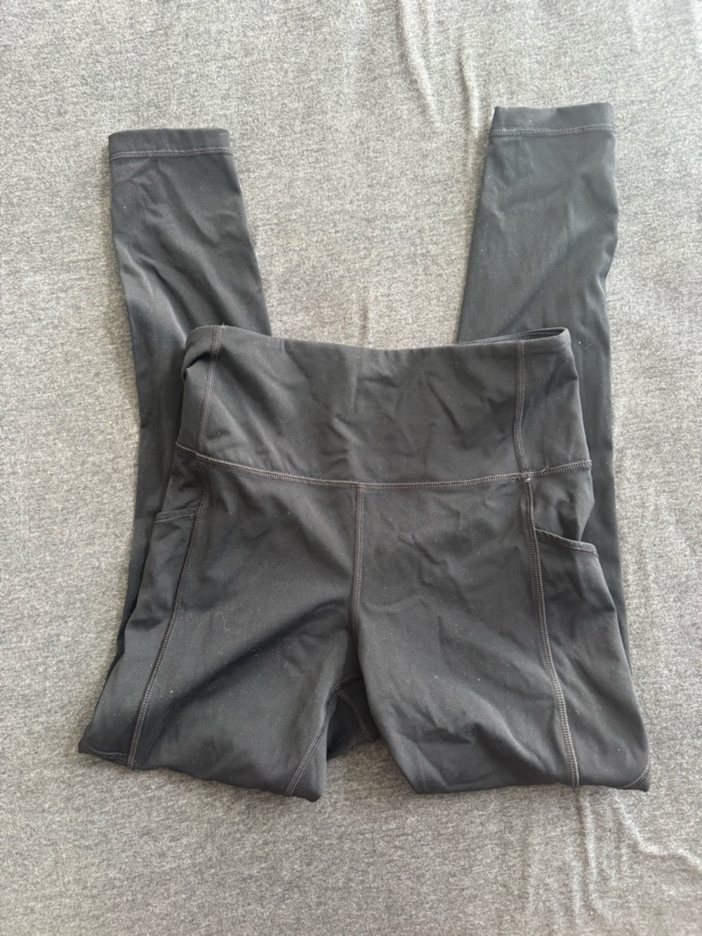 Black High-Waist Pocket Leggings